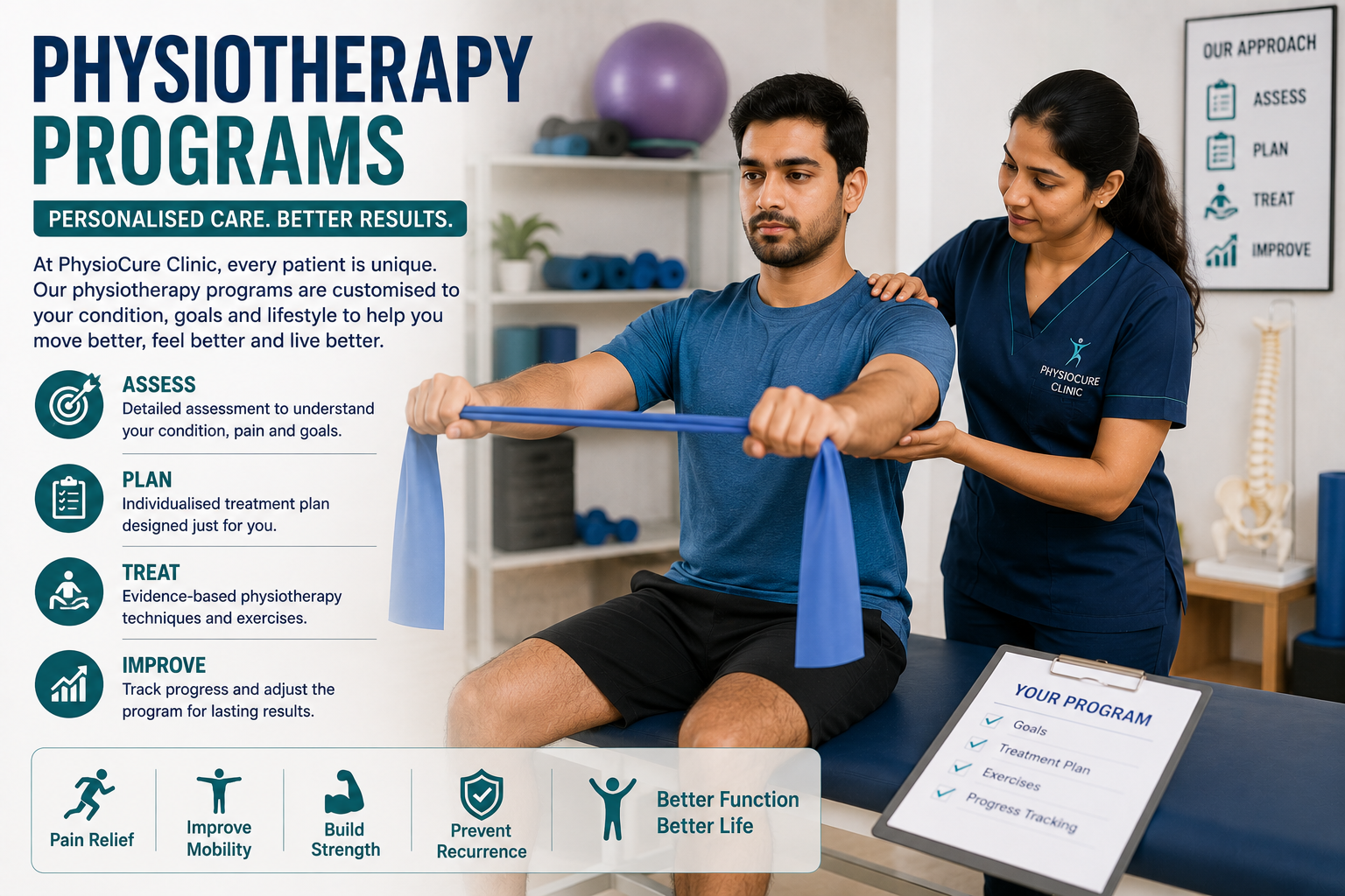Personalised physiotherapy rehabilitation programs